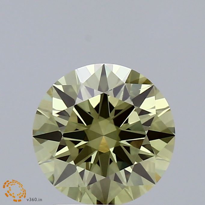 1.50 Carat Round Shaped, Excellent Cut, FANCY VIVID GREEN Color, VS1 Clarity, IGI Certified Lab Grown Diamond