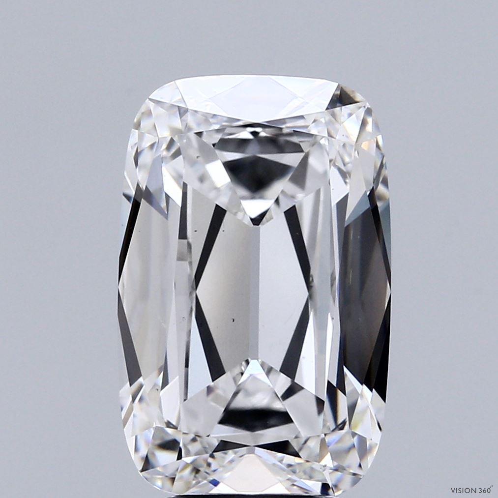 5.01 Carat Cushion Shaped, Ideal Cut, F Color, VS2 Clarity, IGI Certified Lab Grown Diamond