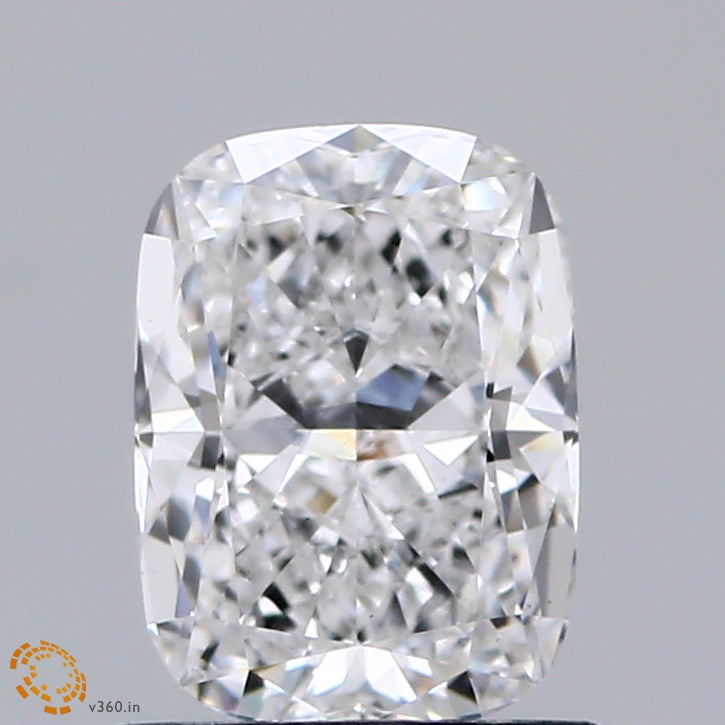 1.06 Carat Cushion Shaped, Ideal Cut, D Color, VS1 Clarity, IGI Certified Lab Grown Diamond