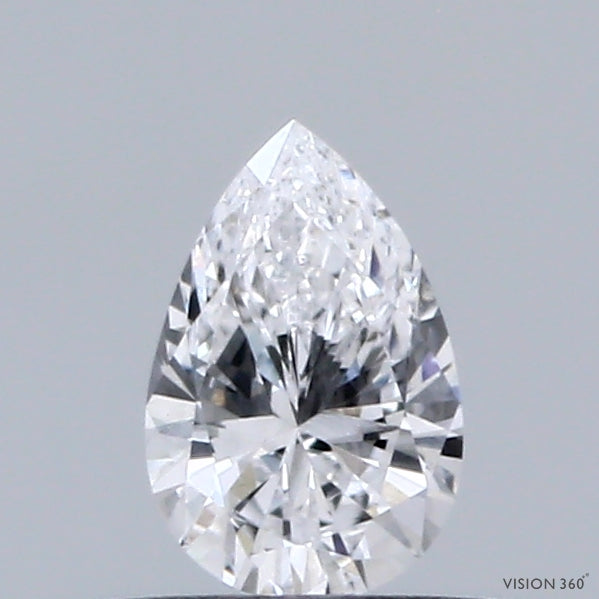 0.31 Carat Pear Shaped, Excellent Cut, D Color, VVS2 Clarity, IGI Certified Lab Grown Diamond
