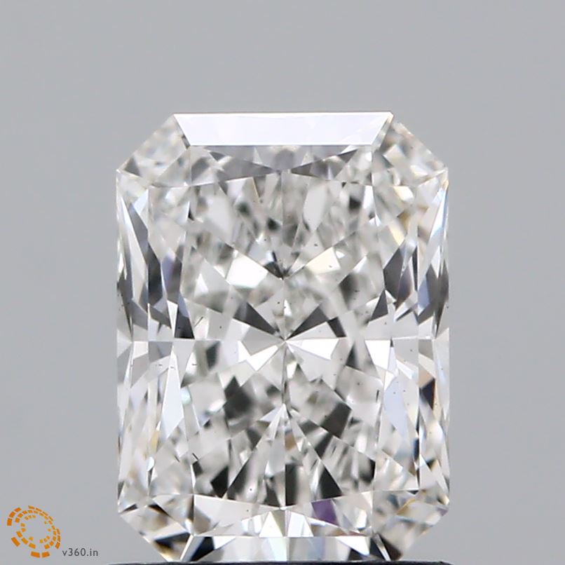1.29 Carat Radiant Shaped, Ideal Cut, F Color, VS2 Clarity, IGI Certified Lab Grown Diamond