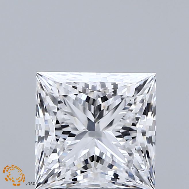 2.02 Carat Princess Shaped, Ideal Cut, D Color, VVS2 Clarity, IGI Certified Lab Grown Diamond