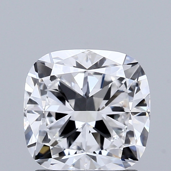 1.50 Carat Cushion Shaped, Excellent Cut, D Color, VVS2 Clarity, IGI Certified Lab Grown Diamond