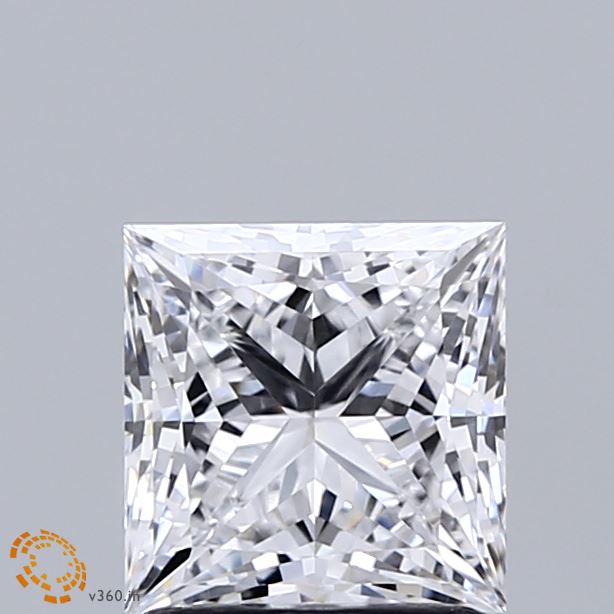 1.56 Carat Princess Shaped, Ideal Cut, D Color, VVS1 Clarity, IGI Certified Lab Grown Diamond