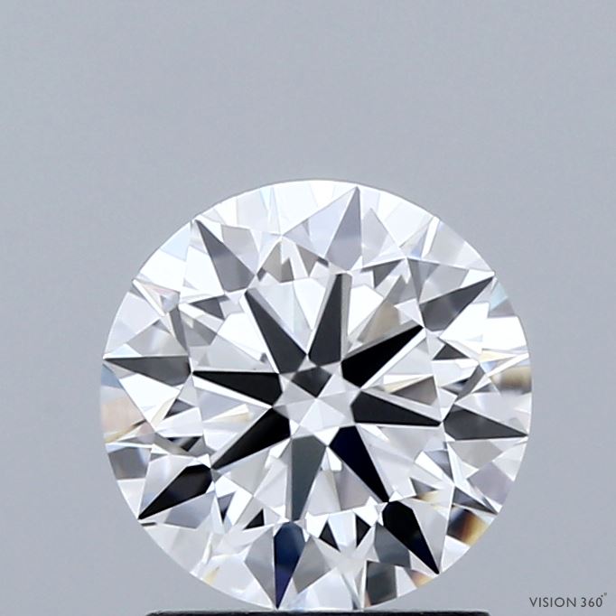 1.56 Carat Round Shaped, Ideal Cut, D Color, VVS1 Clarity, IGI Certified Lab Grown Diamond