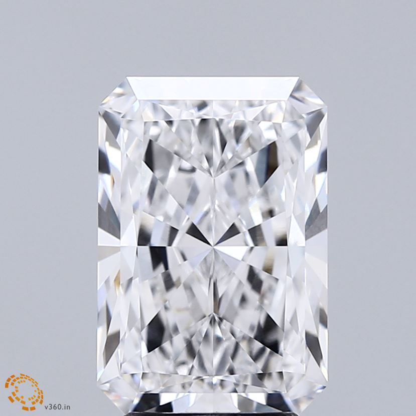 3.58 Carat Radiant Shaped, Ideal Cut, E Color, VVS1 Clarity, IGI Certified Lab Grown Diamond