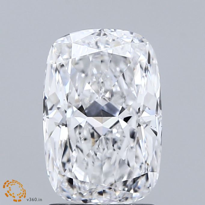 2.05 Carat Cushion Shaped, Ideal Cut, E Color, VS1 Clarity, IGI Certified Lab Grown Diamond