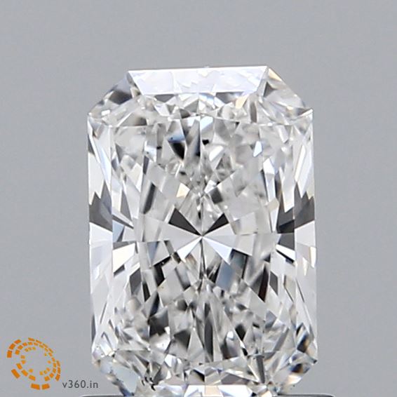 1.16 Carat Radiant Shaped, Ideal Cut, F Color, VS2 Clarity, IGI Certified Lab Grown Diamond