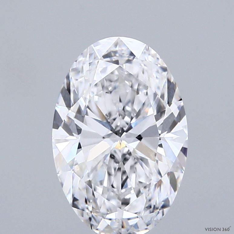 2.02 Carat Oval Shaped, Ideal Cut, D Color, VVS1 Clarity, IGI Certified Lab Grown Diamond
