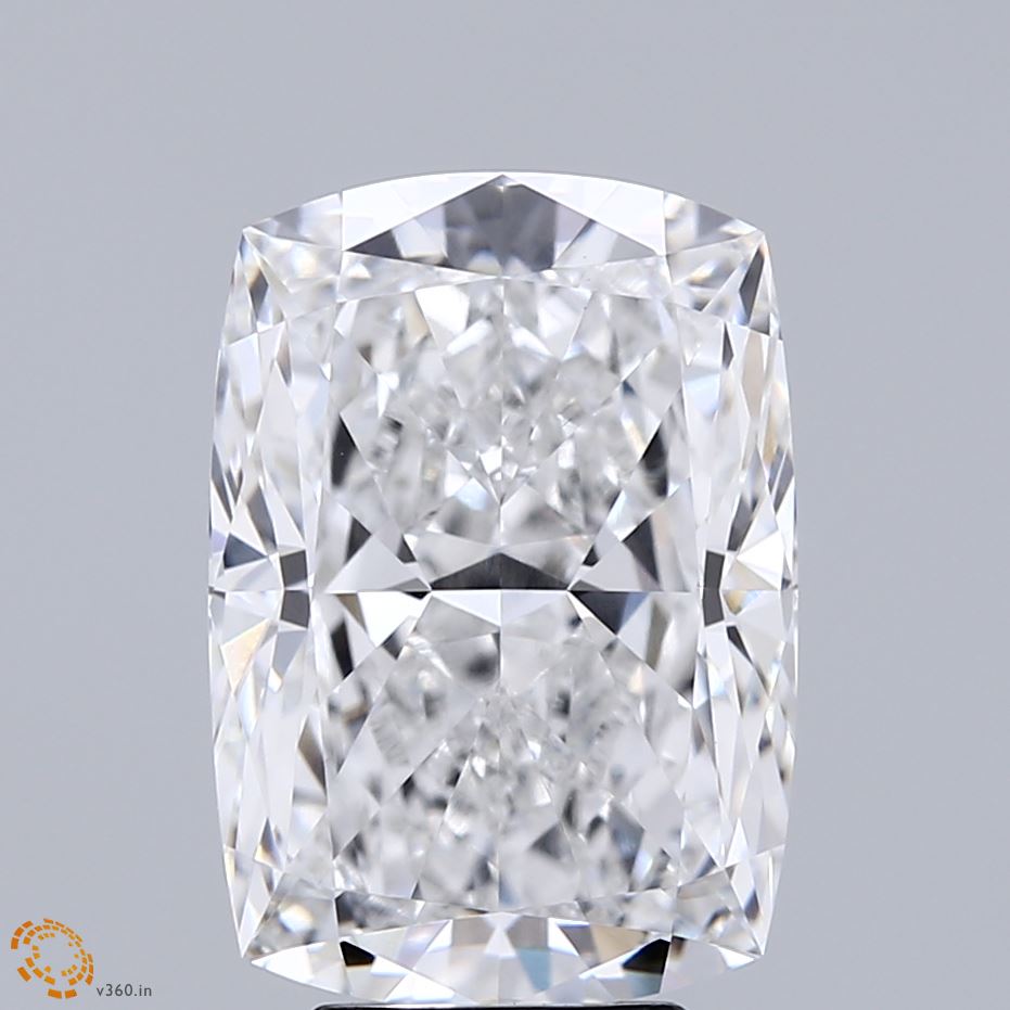 5.71 Carat Cushion Shaped, Excellent Cut, E Color, VVS2 Clarity, IGI Certified Lab Grown Diamond