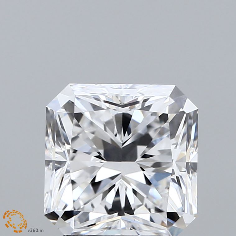 2.79 Carat Radiant Shaped, Excellent Cut, D Color, VVS1 Clarity, IGI Certified Lab Grown Diamond