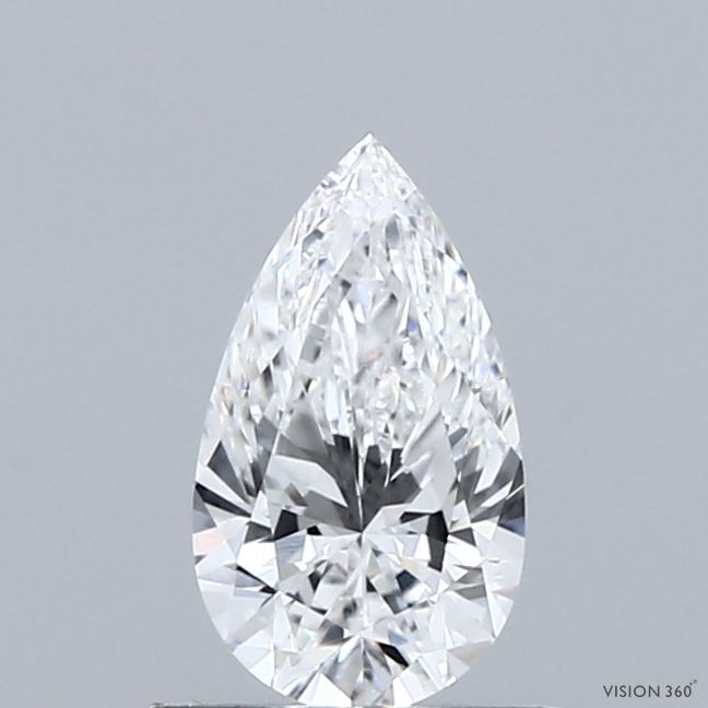 0.72 Carat Pear Shaped, Excellent Cut, D Color, VVS2 Clarity, IGI Certified Lab Grown Diamond