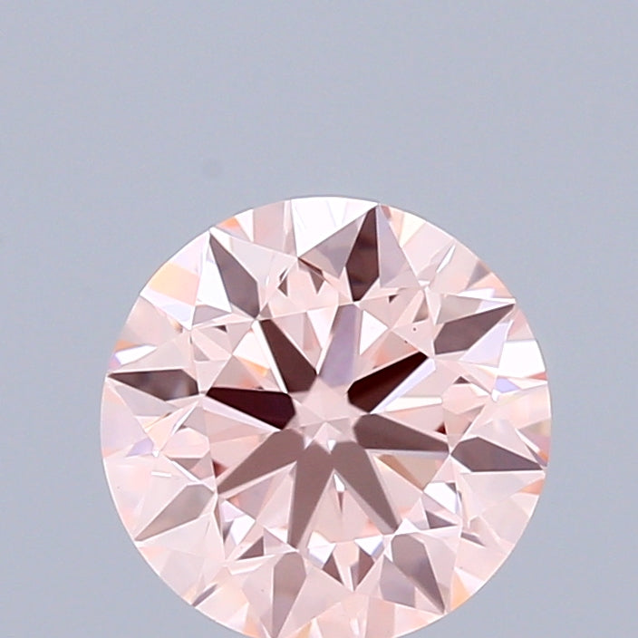 0.96 Carat Round Shaped, Ideal Cut, FANCY INTENSE PINK Color, VS1 Clarity, IGI Certified Lab Grown Diamond