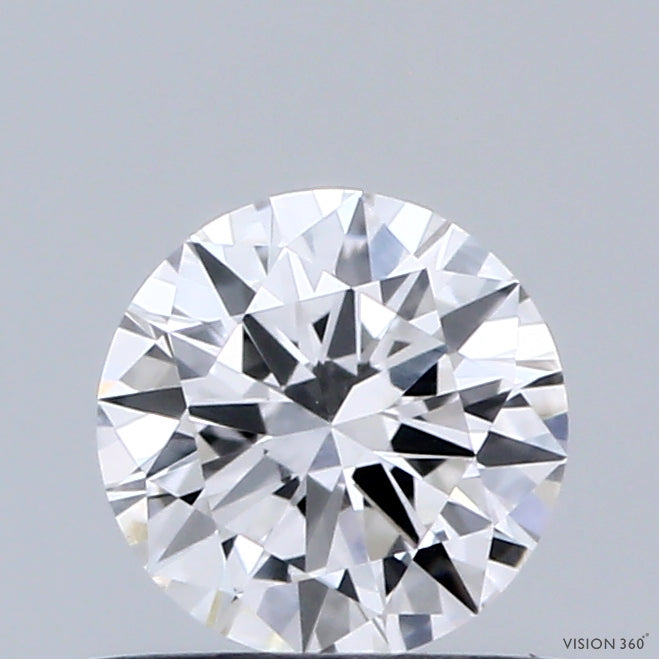 0.63 Carat Round Shaped, Excellent Cut, E Color, VVS2 Clarity, IGI Certified Lab Grown Diamond