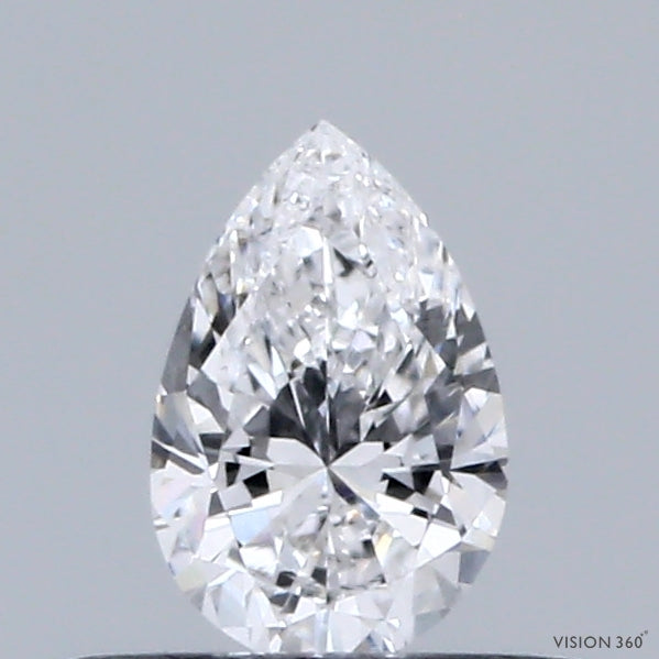 0.33 Carat Pear Shaped, Excellent Cut, D Color, VS1 Clarity, IGI Certified Lab Grown Diamond