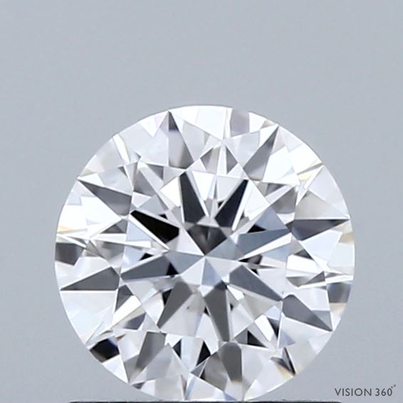 1.00 Carat Round Shaped, Ideal Cut, D Color, VVS2 Clarity, IGI Certified Lab Grown Diamond