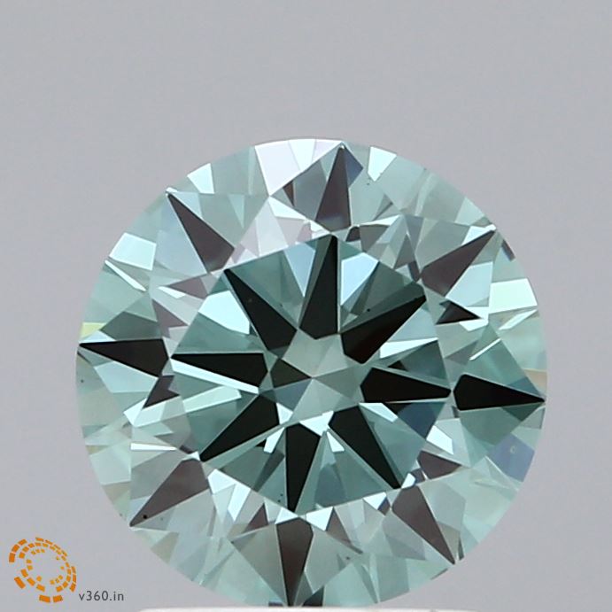 1.99 Carat Round Shaped, Excellent Cut, FANCY VIVID GREEN Color, VS1 Clarity, IGI Certified Lab Grown Diamond