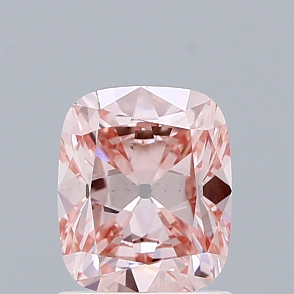 1.03 Carat Cushion Shaped, Ideal Cut, FANCY INTENSE PINK Color, VS1 Clarity, IGI Certified Lab Grown Diamond