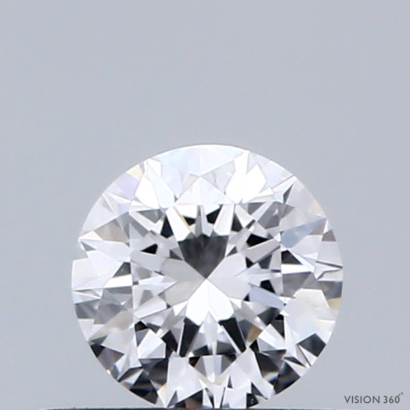0.38 Carat Round Shaped, Very Good Cut, D Color, VVS1 Clarity, IGI Certified Lab Grown Diamond