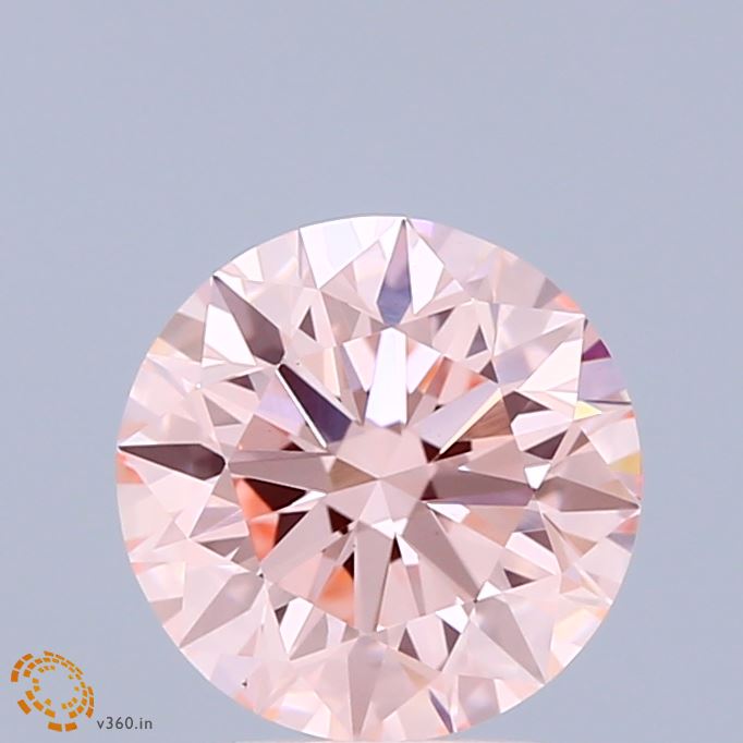 1.93 Carat Round Shaped, Excellent Cut, FANCY INTENSE PINK Color, VS1 Clarity, IGI Certified Lab Grown Diamond
