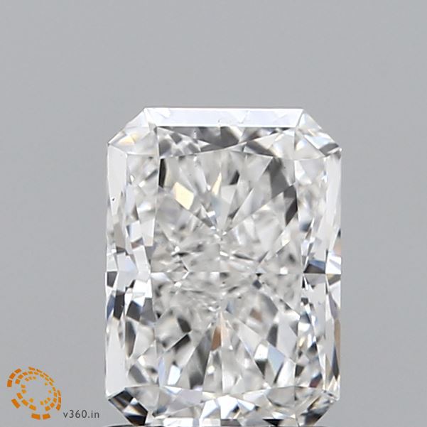 1.14 Carat Radiant Shaped, Ideal Cut, E Color, VS1 Clarity, IGI Certified Lab Grown Diamond