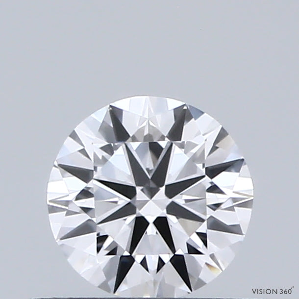 0.44 Carat Round Shaped, Ideal Cut, D Color, VVS2 Clarity, IGI Certified Lab Grown Diamond