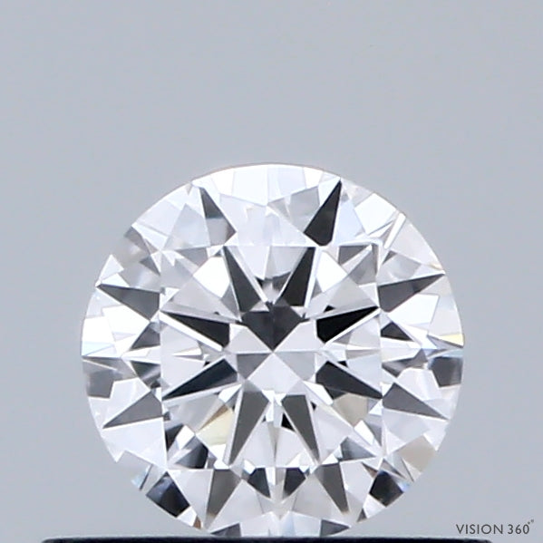 0.43 Carat Round Shaped, Excellent Cut, D Color, VVS2 Clarity, IGI Certified Lab Grown Diamond