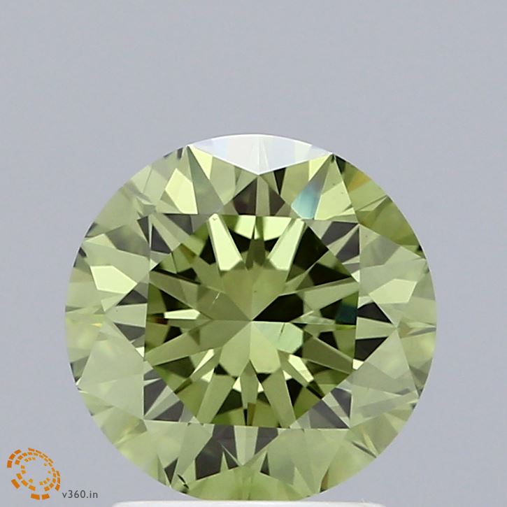 2.00 Carat Round Shaped, Excellent Cut, FANCY VIVID GREEN Color, VS2 Clarity, IGI Certified Lab Grown Diamond