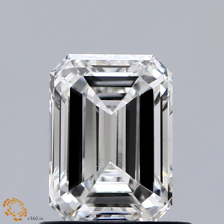 0.92 Carat Emerald Shaped, Excellent Cut, F Color, VS1 Clarity, IGI Certified Lab Grown Diamond