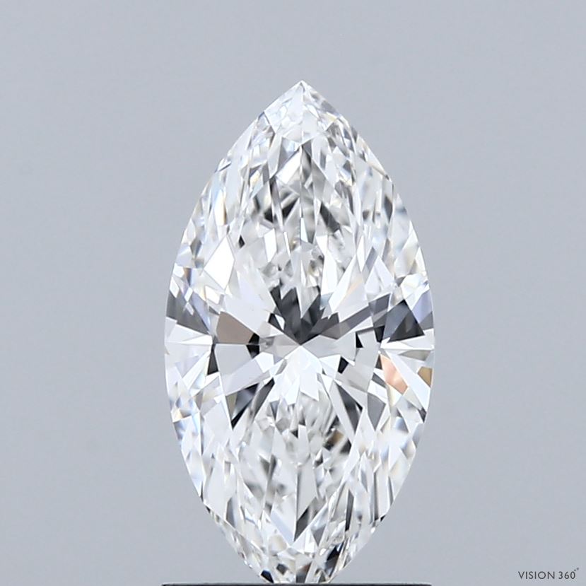 1.50 Carat Marquise Shaped, Ideal Cut, E Color, VVS2 Clarity, IGI Certified Lab Grown Diamond