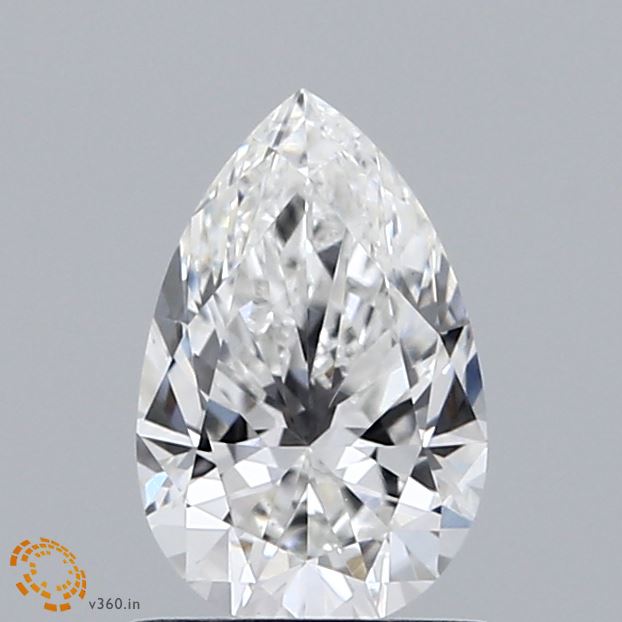 0.92 Carat Pear Shaped, Ideal Cut, E Color, VS1 Clarity, IGI Certified Lab Grown Diamond