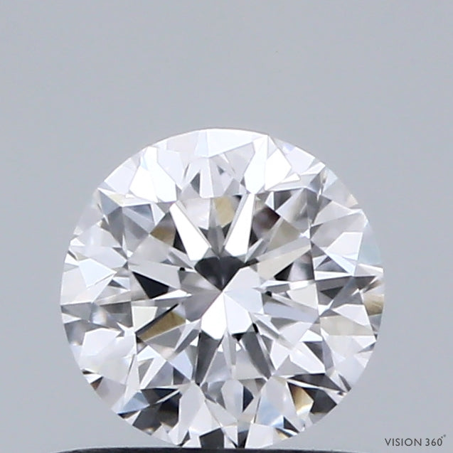 0.62 Carat Round Shaped, Very Good Cut, D Color, VVS2 Clarity, IGI Certified Lab Grown Diamond
