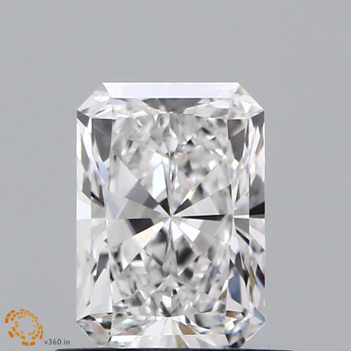 0.81 Carat Radiant Shaped, Excellent Cut, E Color, VVS2 Clarity, IGI Certified Lab Grown Diamond
