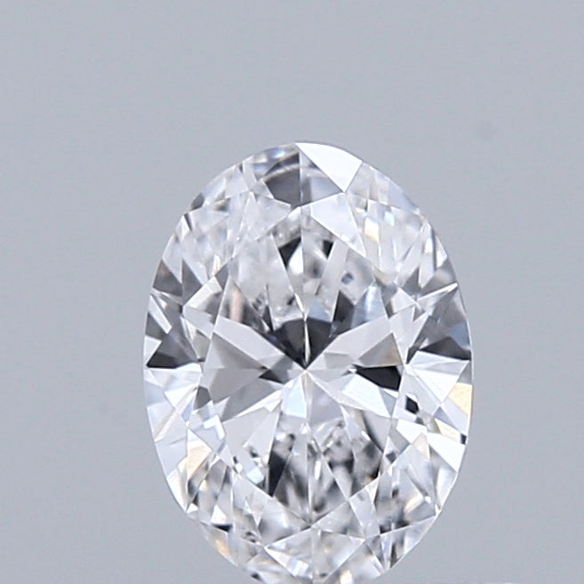0.53 Carat Oval Shaped, Ideal Cut, D Color, VVS2 Clarity, IGI Certified Lab Grown Diamond