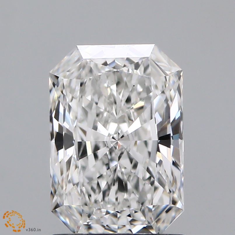 1.16 Carat Radiant Shaped, Excellent Cut, F Color, VS1 Clarity, IGI Certified Lab Grown Diamond