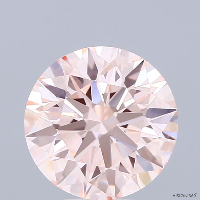 2.27 Carat Round Shaped, Ideal Cut, FANCY PINK Color, VS1 Clarity, IGI Certified Lab Grown Diamond