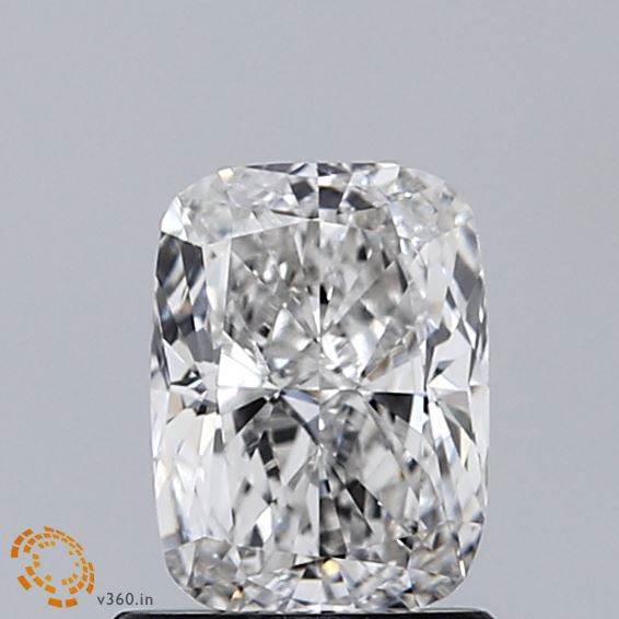 0.90 Carat Cushion Shaped, Ideal Cut, F Color, VVS2 Clarity, IGI Certified Lab Grown Diamond