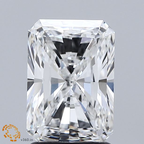 1.91 Carat Radiant Shaped, Ideal Cut, E Color, VVS2 Clarity, IGI Certified Lab Grown Diamond