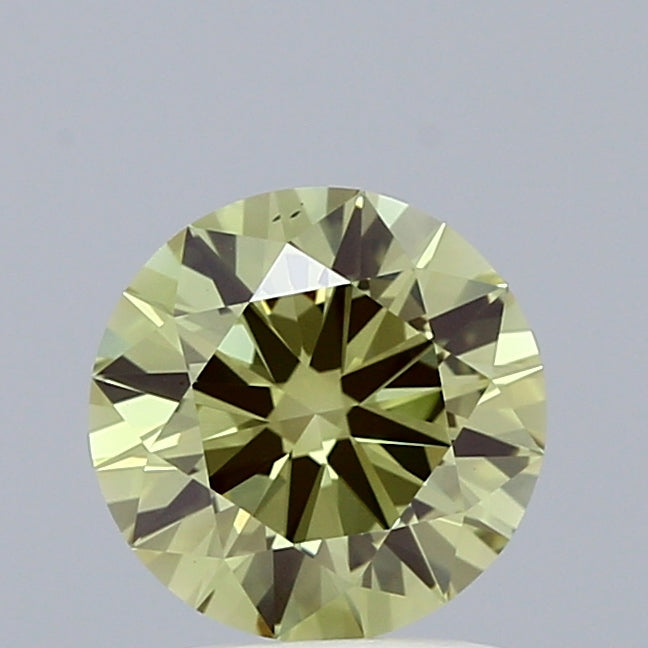 1.34 Carat Round Shaped, Excellent Cut, FANCY VIVID GREEN Color, VS1 Clarity, IGI Certified Lab Grown Diamond