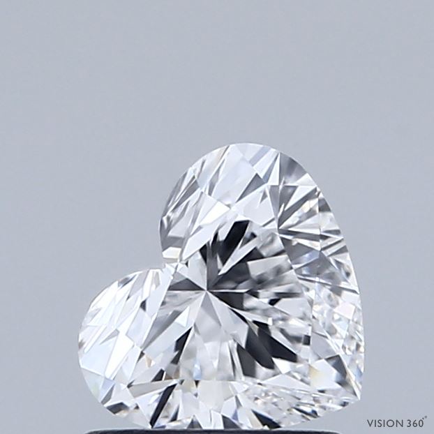 0.92 Carat Heart Shaped, Ideal Cut, E Color, VVS1 Clarity, IGI Certified Lab Grown Diamond