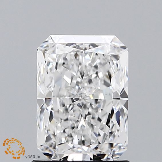 1.19 Carat Radiant Shaped, Ideal Cut, D Color, VS1 Clarity, IGI Certified Lab Grown Diamond
