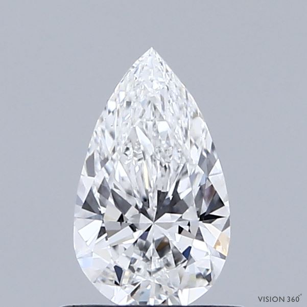 0.61 Carat Pear Shaped, Ideal Cut, E Color, VS1 Clarity, IGI Certified Lab Grown Diamond