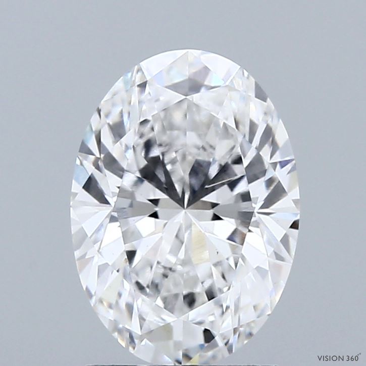 1.94 Carat Oval Shaped, Ideal Cut, D Color, VS1 Clarity, IGI Certified Lab Grown Diamond
