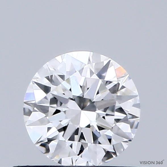 0.43 Carat Round Shaped, Ideal Cut, D Color, VS2 Clarity, IGI Certified Lab Grown Diamond