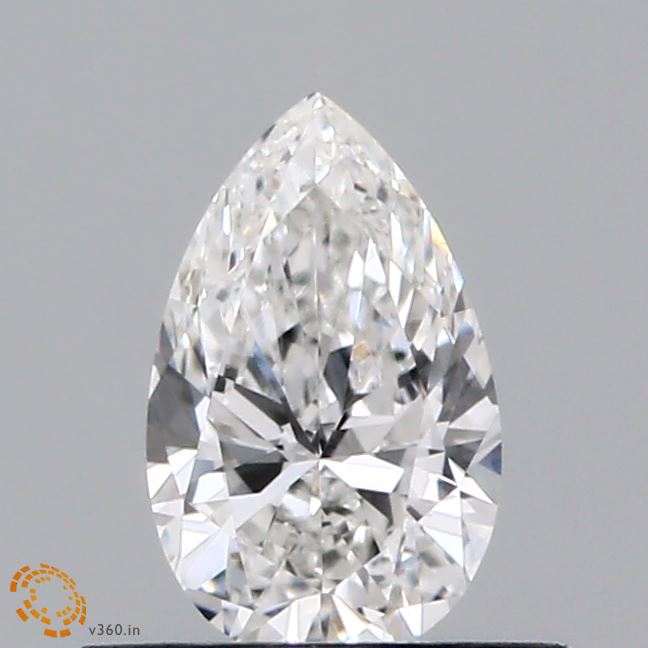 0.45 Carat Pear Shaped, Ideal Cut, F Color, VVS1 Clarity, IGI Certified Lab Grown Diamond