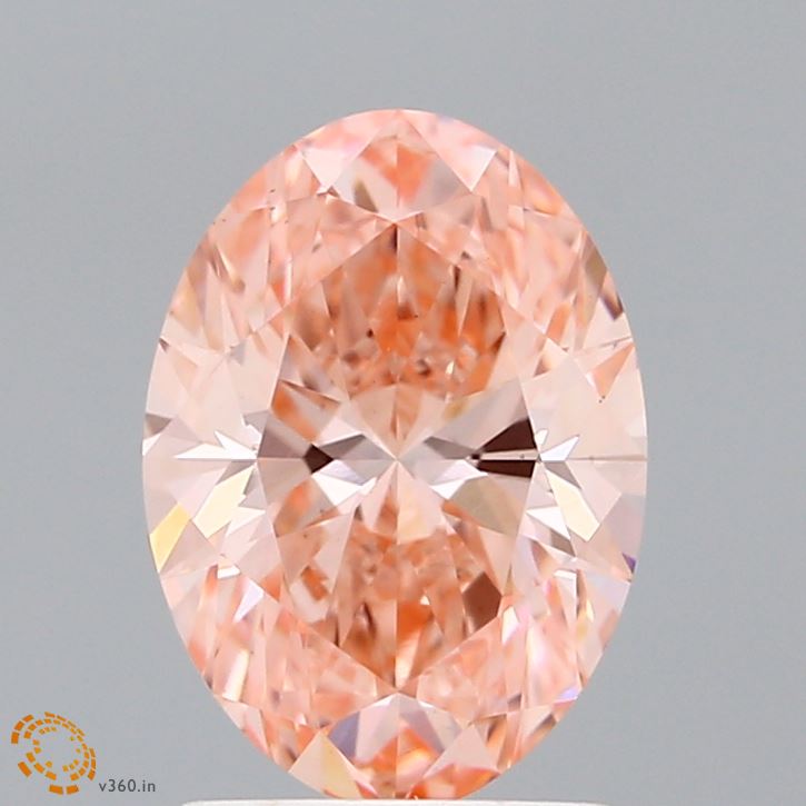 1.80 Carat Oval Shaped, Ideal Cut, FANCY VIVID PINK Color, VVS2 Clarity, IGI Certified Lab Grown Diamond