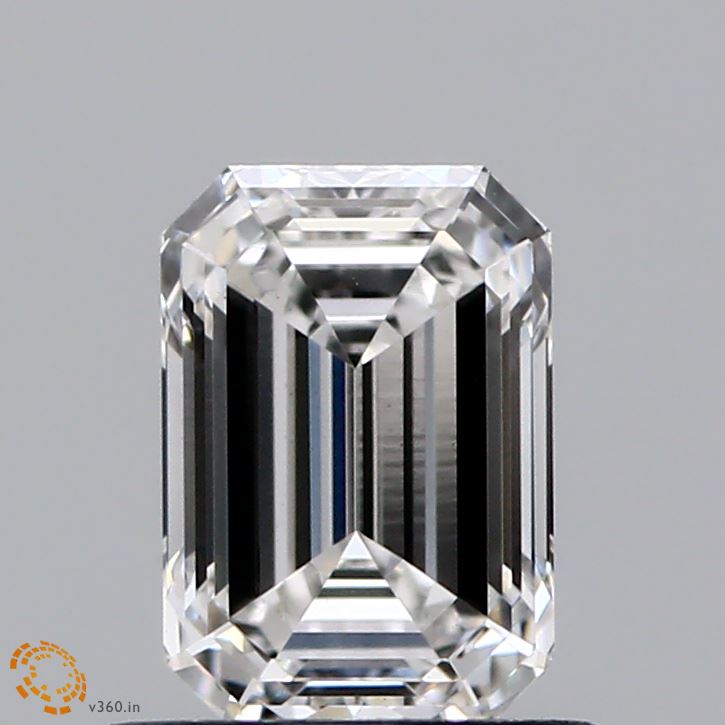 0.94 Carat Emerald Shaped, Ideal Cut, E Color, VS1 Clarity, IGI Certified Lab Grown Diamond