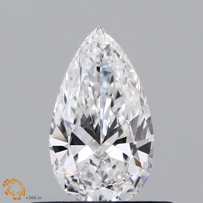 0.43 Carat Pear Shaped, Excellent Cut, E Color, VVS2 Clarity, IGI Certified Lab Grown Diamond
