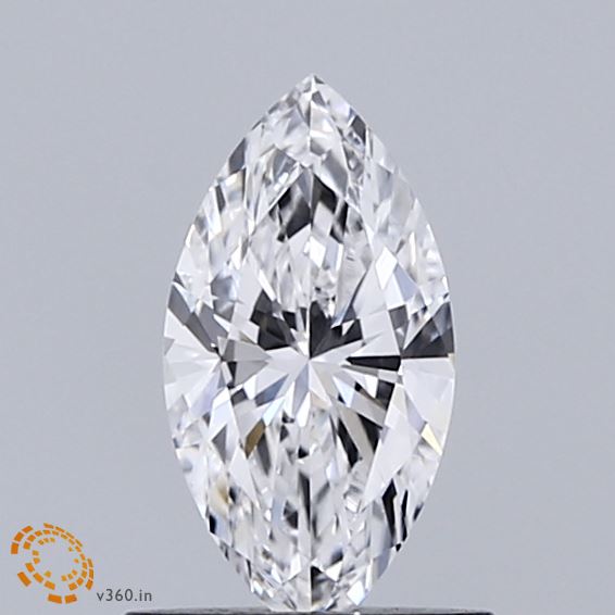 0.59 Carat Marquise Shaped, Ideal Cut, E Color, VVS1 Clarity, IGI Certified Lab Grown Diamond