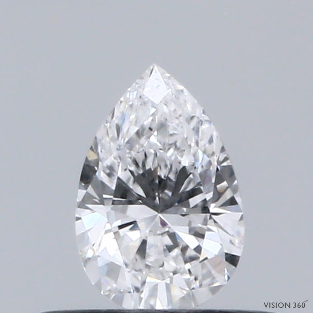 0.31 Carat Pear Shaped, Ideal Cut, D Color, VVS2 Clarity, IGI Certified Lab Grown Diamond